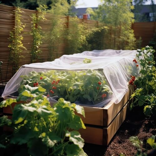 Garden Netting Cover for Bird, Insect & Bug Protection | 10x10 FT Fabric - size: 10x10 FT