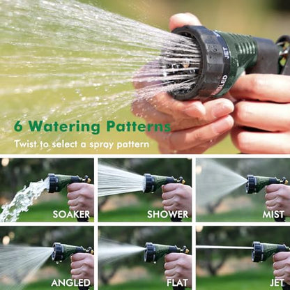 RESTMO Garden Hose Nozzle Heavy Duty, Hose Spray Nozzle for Garden Hose - color: Green