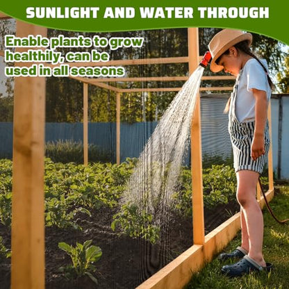 Stronger Garden Mesh Netting, 10 x 33 FT Ultra Fine Nano PP Plant Covers, Small Animals Bird Net Barrier Screen for Vegetables Plants Fruits Flowers Protection, Shading Rate 33% - size: 10 x 33 FT