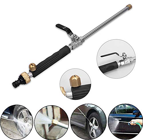 Power Washer Hose Attachment, Pressure Washer Wand Nozzle for Garden Hose - color: Black