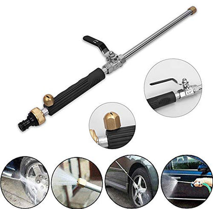 Power Washer Hose Attachment, Pressure Washer Wand Nozzle for Garden Hose - color: Black