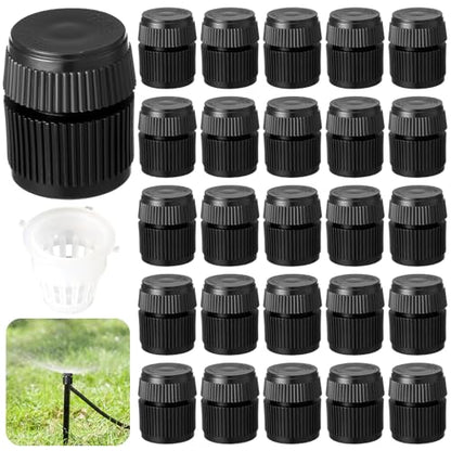 20 Pack Sprinkler Bubbler Heads Adjustable Water Flow Mushroom Irrigation Bubbler Head for 1/2" Male Thread Irrigation Emitters Sprinkler Head Replacement for Tree, Shrubs, Garden Watering System