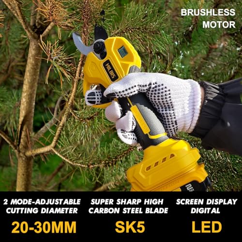 4-in-1 Cordless Pole Saw & Electric Pruning Shears for DeWalt 20V Battery