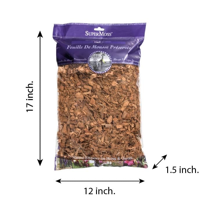 SuperMoss (23261) Coco Mulch, 200 in3, Natural Brown - size: Bag (0.12 Ft3)