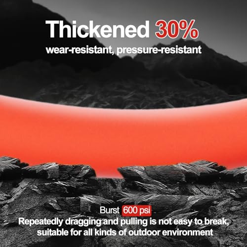 SPECILITE Garden Water Hose 50 ft x 5/8" with 360° Rotating Grip, Kink-less - size: 50 FT