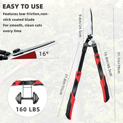 YRTSH 3-Piece Garden Tool Set, Loppers, Hedge Clippers and Garden Shears