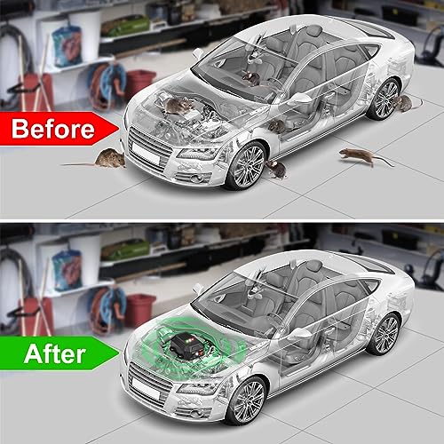 Ultrasonic Rodent Repellent for Car Engines, with Remote Control