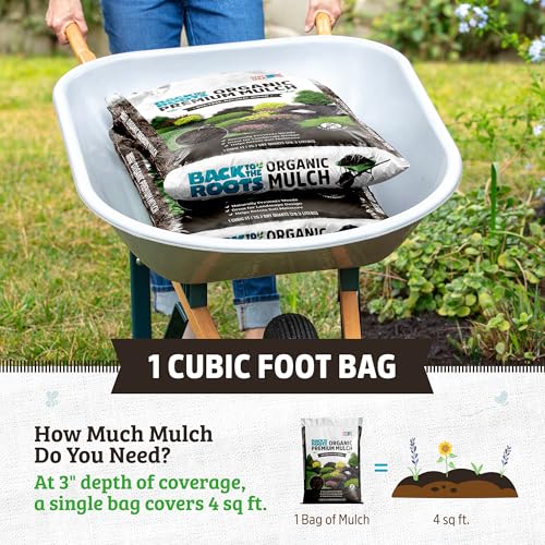 Back to the Roots 25.7qt (1 Cubic ft) Organic Premium Mulch - size: 25.7 quart, style: Mulch