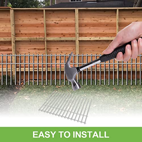 Animal Barrier Garden Fence Stainless No Dig Fence 10Pack, 24x15in - size: 24x15 IN
