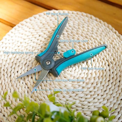 6 Inch Micro Tip Pruning Snips Stainless Steel Floral Bonsai Shears - style: Pruning Snip 5