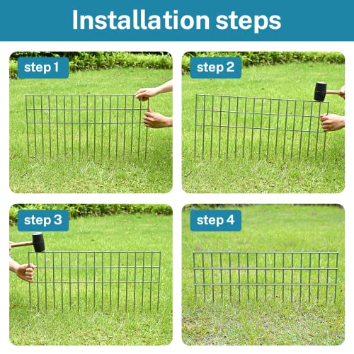 Animal Barrier Fence, 24" L x 15" W, 5.5mm Wire, 15 Pack 30Ft(L)