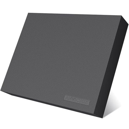 Balance Pad 15.8 * 13.2 * 2 inch,Large Balance Pad for Physical Therapy,Foam Balance Board for Rehabilitation Stability Workout Knee and Ankle Exercise Strength Training - color: Black-L(15.8*13.2*2")