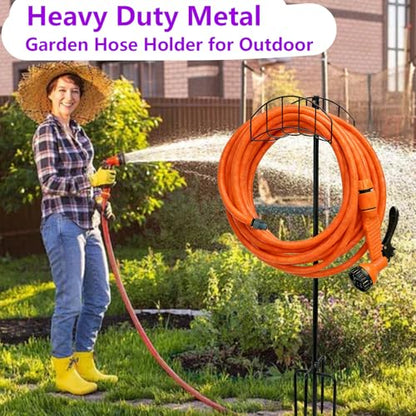 2-Pack Freestanding Garden Hose Holder with Upgraded 5-Prong Base - size: 2Pack-48IN