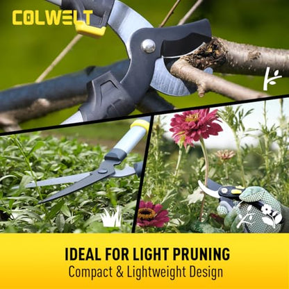 Colwelt Loppers Hedge Clippers Garden Shears 3Pcs, 17’’ Gardening Scissors