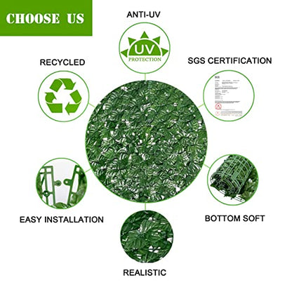 Bybeton 60"x120" (50sqft) Ivy Privacy Fence - size: 60*120 IN
