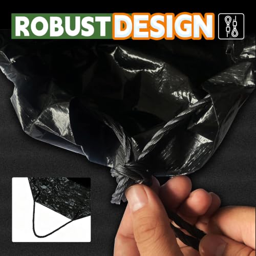 RAINDEWAY Drawstring Tarps 9x9 Feet (2pack) Black Waterproof Leaf Tarp - size: 9x9 Feet(pack of 2)