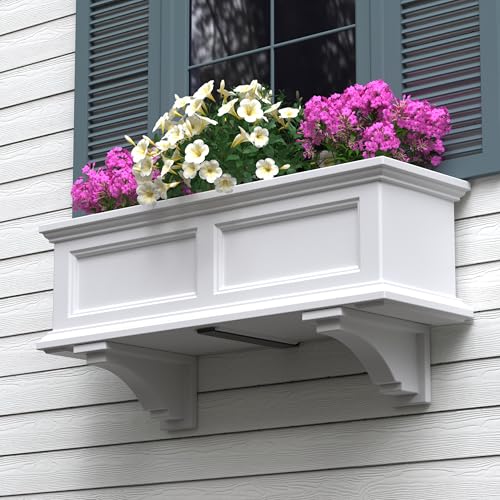 Mayne Inc Fairfield Decorative Brackets, White, 2 Count (Pack of 1) - color: White