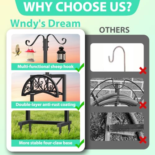Heavy Duty Metal Garden Hose Holder - For Lawn, Patio and Garden, Adjustable Freestanding Outdoor Holder, Black, Removable Design for Easy Storage
