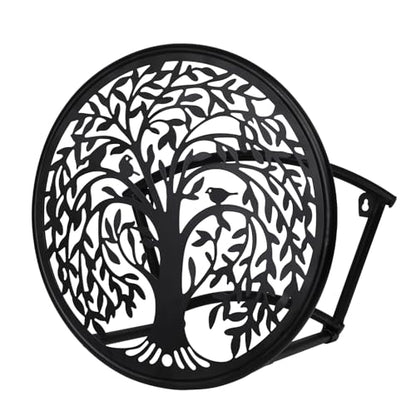 Metal Hose Reel Hose Holders Wall Mounted for Garden - color: Tree of Life