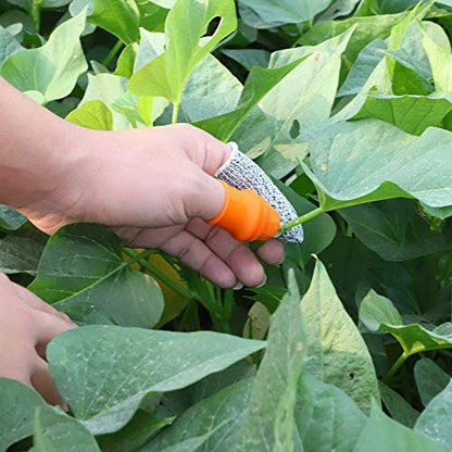 Upgrade Garden Silicone Thumb Knife, Harvesting Plant Tool, Gardening Gifts, Finger Picking for Trim Vegetable Gardening and Kitchen Help (S) - size: Small