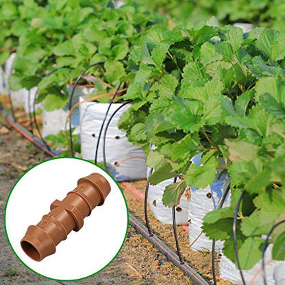 21-Pack Drip Irrigation Universal Barbed Coupling Fitting, Barbed Connectors for 1/2" Drip Tubing - style: 21P-Coupling