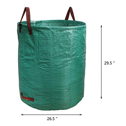10-Pack 72 Gallons Garden Bag Heavy Duty Gardening Bags, Lawn Pool Garden Leaf Waste Rubbish Plants Grass Bag (5 X 72Gallons) - size: 5 Count (Pack of 2)
