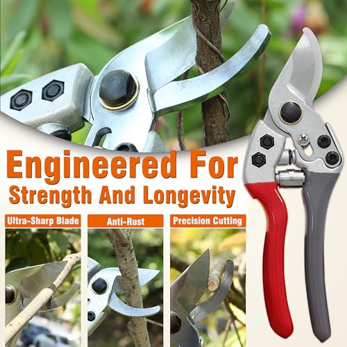 Gardzen 8" Bypass Prunning Shear Garden Scissors