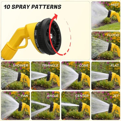 Hushee 2 Pack Garden Hose Watering Wand, 17.7 In Metal Wand, Yellow - color: Yellow
