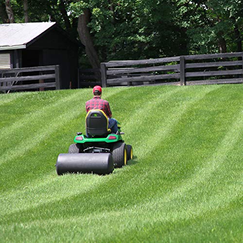Brinly 42 Gallon 390 lb. Tow-Behind Poly Lawn Roller, 18 by 36" - color: Matte Black