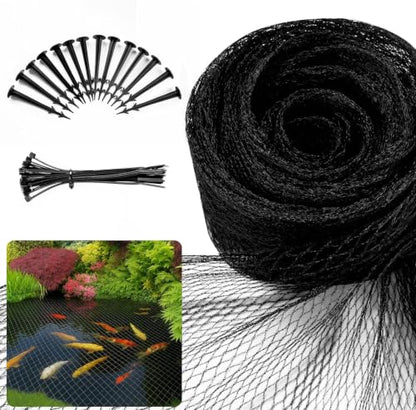 10x10FT Pond Netting for Koi Ponds,3/8" Mesh Leaf & Predator Protection Net - size: 10 × 10 ft
