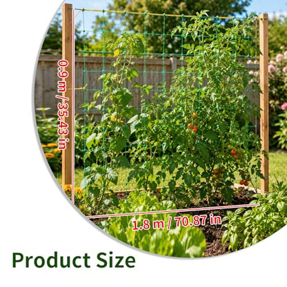 1 PcsGarden Trellis Netting for Climbing Plants, Plant Netting for Garden Climbing Net, Nylon Garden Nettings for Plants Outdoor Indoor Vegetable Tomato Cucumber Grow Trellis Nets