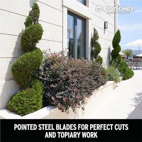 Corona Tools PrecisionCUT Aluminum Hedge Shear – Lightweight Hedge Clippers for Trimming Hedges, Shrubs & Bushes, Garden Landscaping Shears