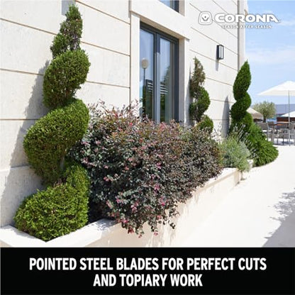 Corona Tools PrecisionCUT Aluminum Hedge Shear – Lightweight Hedge Clippers for Trimming Hedges, Shrubs & Bushes, Garden Landscaping Shears