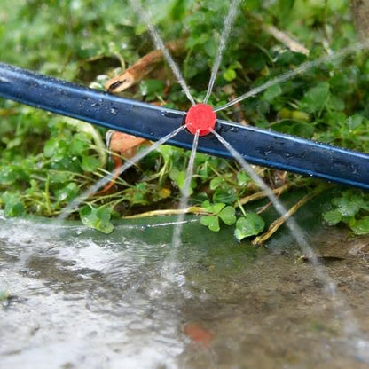 100Pcs Drip Irrigation Emitters,Adjustable Irrigation Drippers Sprinklers - color: Red-100pcs