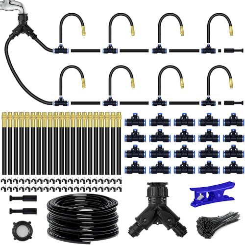 98.4Ft Drip Irrigation Kit System, 360° Bendable Garden Irrigation System - size: 98.4Ft