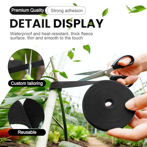 Garden Plant Twist Tie Roll for Home and Outdoor Flexible Nylon Tie for Plant Training Support for Daily Gardening Tasks 393.7 inch - size: 393.7 inch