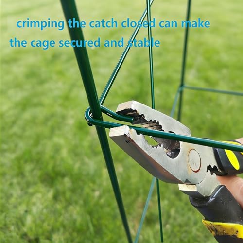 2 Pack 12x39 Inch High Green Folding Square Tomato Cages - size: 39in Sq-Green-2Pack