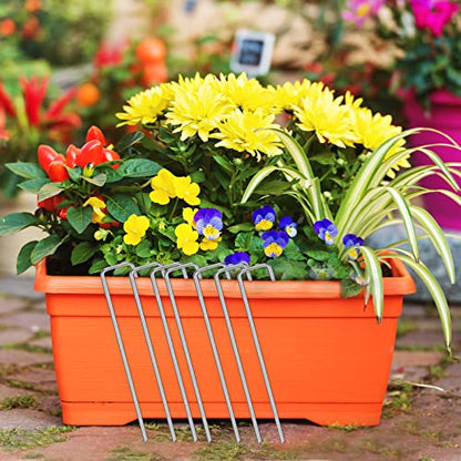 HongWay 300 Pack Landscape Staples, 6 Inch Garden Stakes Galvanized Steel - size: 6 Inch, 300pcs