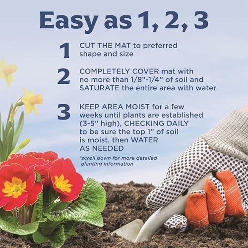 Seed Mat - Easy to Plant and Grow Garden Seeds - Creates Fragrant, Vibrant Flower Garden (Monarch Butterfly Sanctuary Flower Garden - 1 mat)
