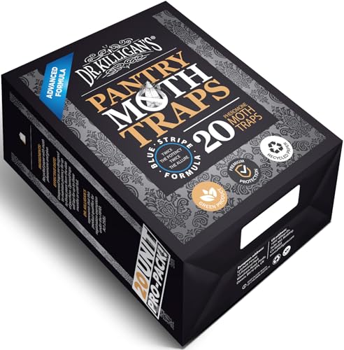 Dr. Killigan's Pantry Moth Traps with Pheromones Prime, 20 Pack, Black - color: Black