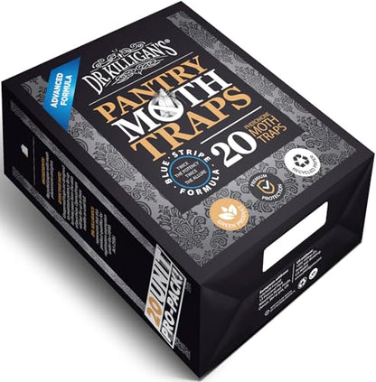 Dr. Killigan's Pantry Moth Traps with Pheromones Prime, 6 Pack, Black - color: Black