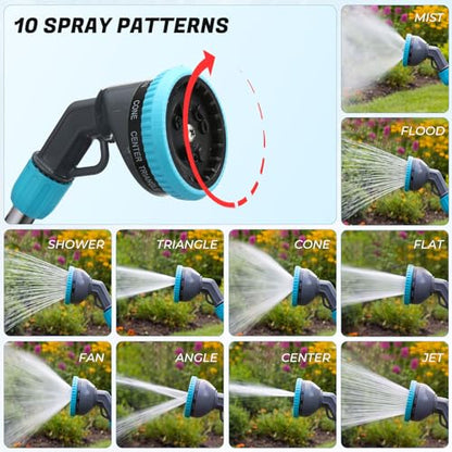 Hushee 2 Pack Garden Hose Watering Wand, 17.7 In Metal Wand, Blue - color: Blue
