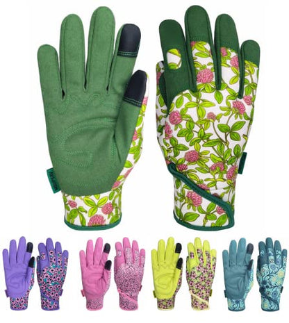 Cute Pattern Gardening Gloves,Thornproof Garden Glove,Gardener Gift - color: 1 Pair Per Pack-green, size: Small