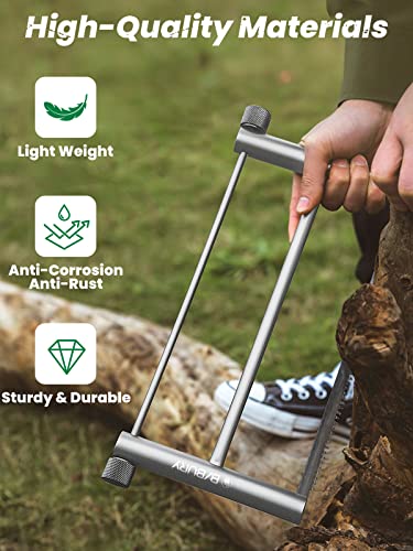 BIBURY Aluminium Alloy Folding Hand Saw, with 2pcs Replaceable 12.4” Blade