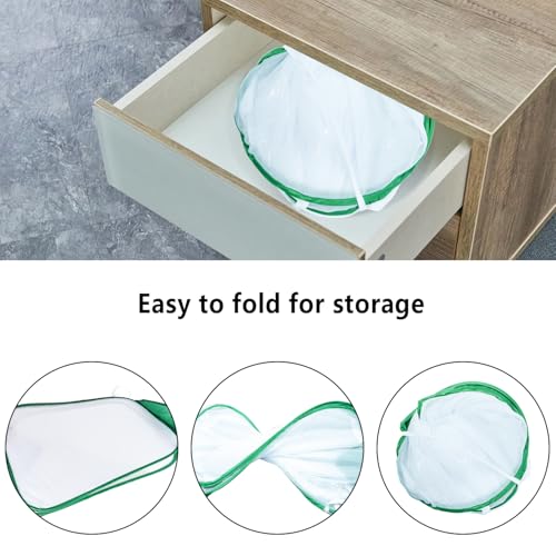 Butterfly Habitat Cage 23.6" Tall, Pop-up Insect Enclosure Mesh Terrarium