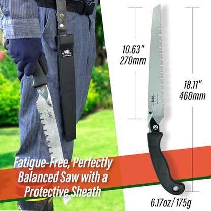 SUIZAN Pruning Saw 10.6" Gullet Blade - Japanese Hand Saws Tree Trimming - style: 10.6"/270mm Pruning saw