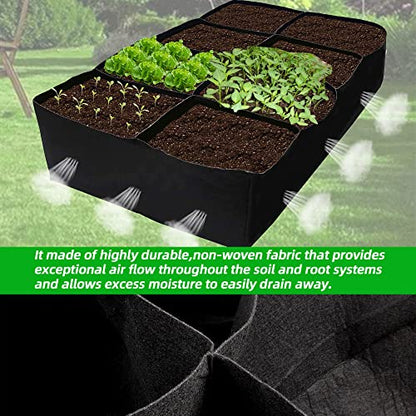 CJGQ 2 Pack Fabric Raised Garden Bed 6x3x1ft Garden Grow Bed Bags for Growing Herbs, Flowers and Vegetables 128 Gallon… - size: 6ft*3ft*1ft-2 Pack