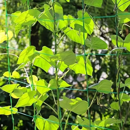 Plant Climbing Net Heavy-Duty Nylon Plant Climbing Net - Portable Flower Vine Climbing Frame for Garden, Vegetable & Flower Plants - Breathable Mesh Design Prevents Damage & Allows Growth