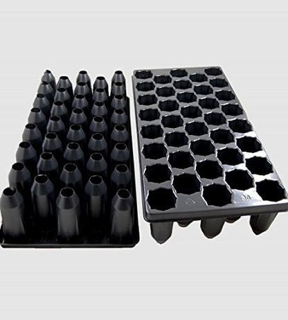 Grower's Solution 38 Deep Cell Nursery Plug Tray-Tree Tube-Propagation/Seed Starting Tray - 5 Pack