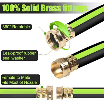 Garden Leader Hose 5/8 in. x 6 ft Short Water Hose Male/Female - size: 6FT